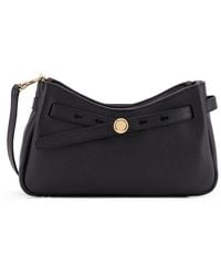 Tory Burch - Romy Zip Top Leather Crossbody Bag - Lyst