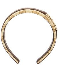 Gucci - Headband Horsebit Gg Canvas Cotton Accessory - Lyst