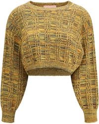 Kristina Ti - Groove Crop Sweater Cotton - Lyst