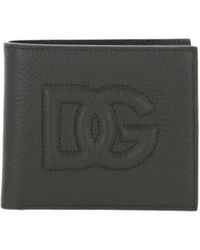 Dolce & Gabbana - Portafogli Dg Logo Bi-fold Wallet - Lyst