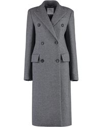 Sportmax - Adua Double-breasted Wool And Cashmere Coat - Lyst