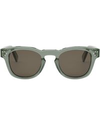 Celine - Cl40233I 3 Dots 96E Transparent Sunglasses - Lyst