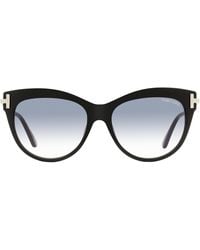 Tom Ford - Cat Eye Sunglasses Tf821 Kira 01B-Palladium 56Mm Ft0821 Plastic (Acetate)/Metal - Lyst