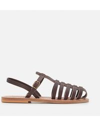 K. Jacques - Adrien Leather Sandals - Lyst