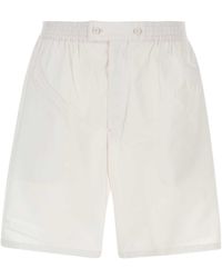 Prada - Light Cotton Bermuda Shorts - Lyst