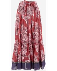 Etro - Cotton And Silk Conna With Paisley Pattern - Lyst