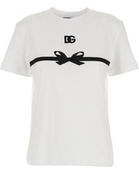 Dolce & Gabbana - Jersey T-Shirt With Embroidery - Lyst