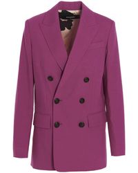 DSquared² Synthetic New York Db Jacket in Fuchsia Womens Clothing Suits Trouser suits Pink - Save 47% 