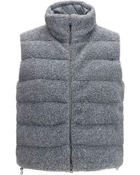 Herno - Gray Polyester Sleeveless Jacket - Lyst
