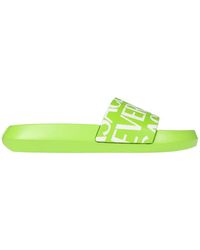 Versace - Slides With Logo - Lyst
