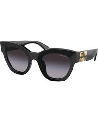 Miu Miu - Miu Sunglasses Cat Eye Full Rim, Frame And Gradient Lens Mu01Ys1Ab5D1 - Lyst