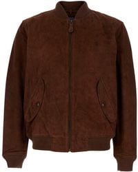 Polo Ralph Lauren - Bomber Jacket With Pony Embroidery On The Front - Lyst