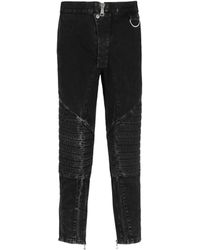 Balmain - Acid Wash Denim Pants - Lyst