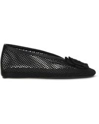 Ganni - Jenny Mesh Ballerinas - Lyst