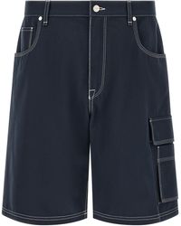 Fendi - Cotton Bermuda Shorts - Lyst