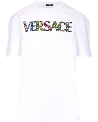Versace - T-shirts And Polos White - Lyst