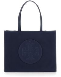 Tory Burch - 'Ella' Small Tote Bag With Two Top Handles And Embossed Maxi Logo On The Front - Lyst
