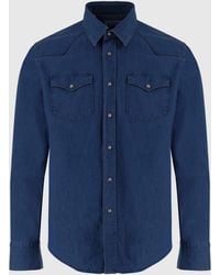 Alessandro Gherardi - Cotton Denim Shirt West8 Dark - Lyst