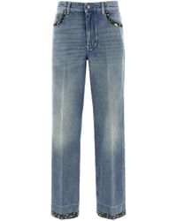 Valentino Garavani - Floral Jeans Cotton - Lyst