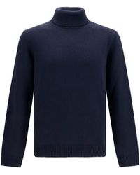 Roberto Collina - Turtleneck Wool Sweater Merino Ovis Aries - Lyst