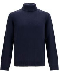 Roberto Collina - Turtleneck Wool Sweater Merino Ovis Aries - Lyst