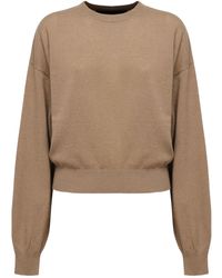 ROTATE BIRGER CHRISTENSEN - Sweater With Lettering Logo - Lyst