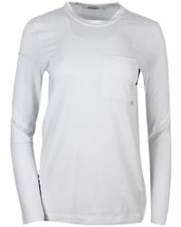 Brunello Cucinelli - Long-Sleeved Round-Neck Stretch Cotton Jersey T-Shirt - Lyst