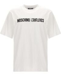 Moschino - Upside Down Logo T-Shirt - Lyst