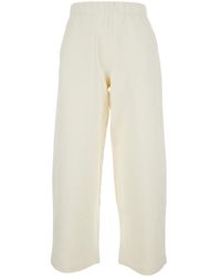Max Mara - Cotton And Silk Blend Pants Trousers - Lyst