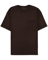 Lemaire - T-Shirt With Pocket Cotton T-Shirts - Lyst