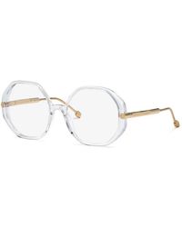 Philipp Plein - Mini Eyeglasses With Clear Demo Lenses - Lyst