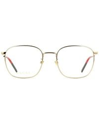 Gucci - Eyeglasses Square Full Rim, Frame And Clear Demo Lenses Lens Gg0681O001 - Lyst