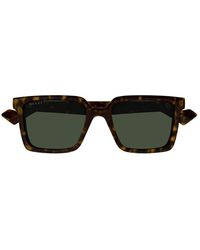Gucci - Sunglasses Square Full Rim, Dark Havana Frame And Bottle Lens Gg1540S002 - Lyst