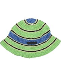 Stella McCartney - Striped Crochet Bucket Hat - Lyst