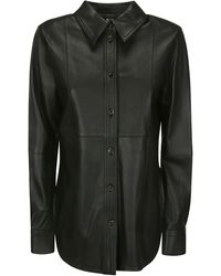 Totême - Slim Leather Shirt - Lyst
