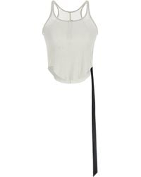 Rick Owens - Semi-Transparent Cotton Tank Top - Lyst