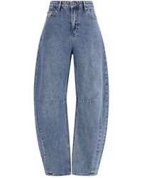 Self-Portrait - Cotton Relaxed Fit Jeans - Lyst