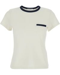 FRAME - T-Shirt Crew Neck Cotton - Lyst