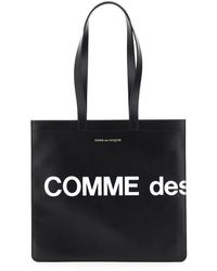 Comme des Garçons - Leather Tote Bag With Logo - Lyst