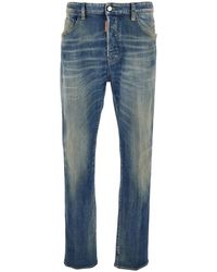 DSquared² - Jeans With Logo Patch On The Rear And Distressed Effect - Lyst