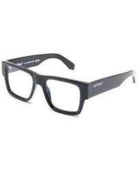 Off-White c/o Virgil Abloh - Eyeglasses Square Full Rim, Frame And Clear Light Block Lens Oerj040Style401000 Sunglasses - Lyst