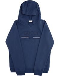 Gucci - Cotton Hooded Sweatshirt For Boy Sweatshirts - Lyst