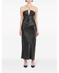 Ferragamo - Silky Top With Golden Chain Strap - Lyst