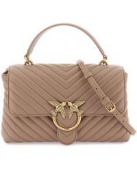 Pinko - Classic Lady Love Bag Puff Chevron Handbag - Lyst