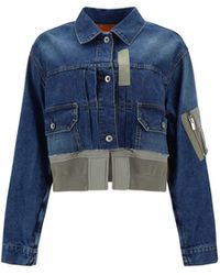 Sacai Jean and denim jackets for Women | Online Sale up to 44% off 