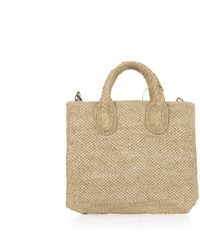 IBELIV - Raffia Shopping Bag With Shoulder Strap - Lyst