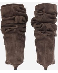 AMINA MUADDI - Boots Jamie Suede Leather - Lyst