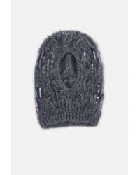 Brunello Cucinelli - Dark Wool Knit Hat - Lyst