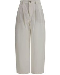 Brunello Cucinelli - Silk Casual Pants - Lyst