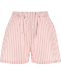 Philosophy Di Lorenzo Serafini - Philosophy Di Lorenzo Serafini Striped Cotton Shorts - Lyst